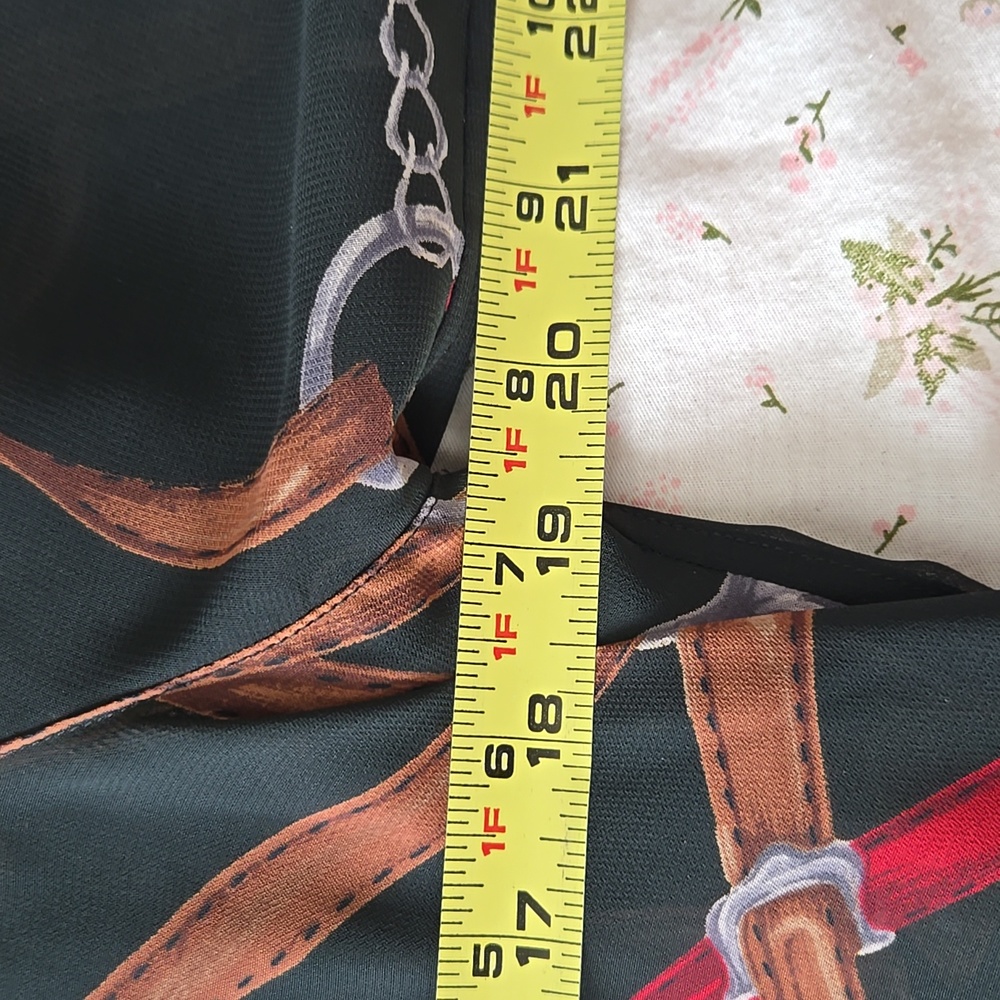 Chaps Belt And Chain Detailed Button Up - image 5